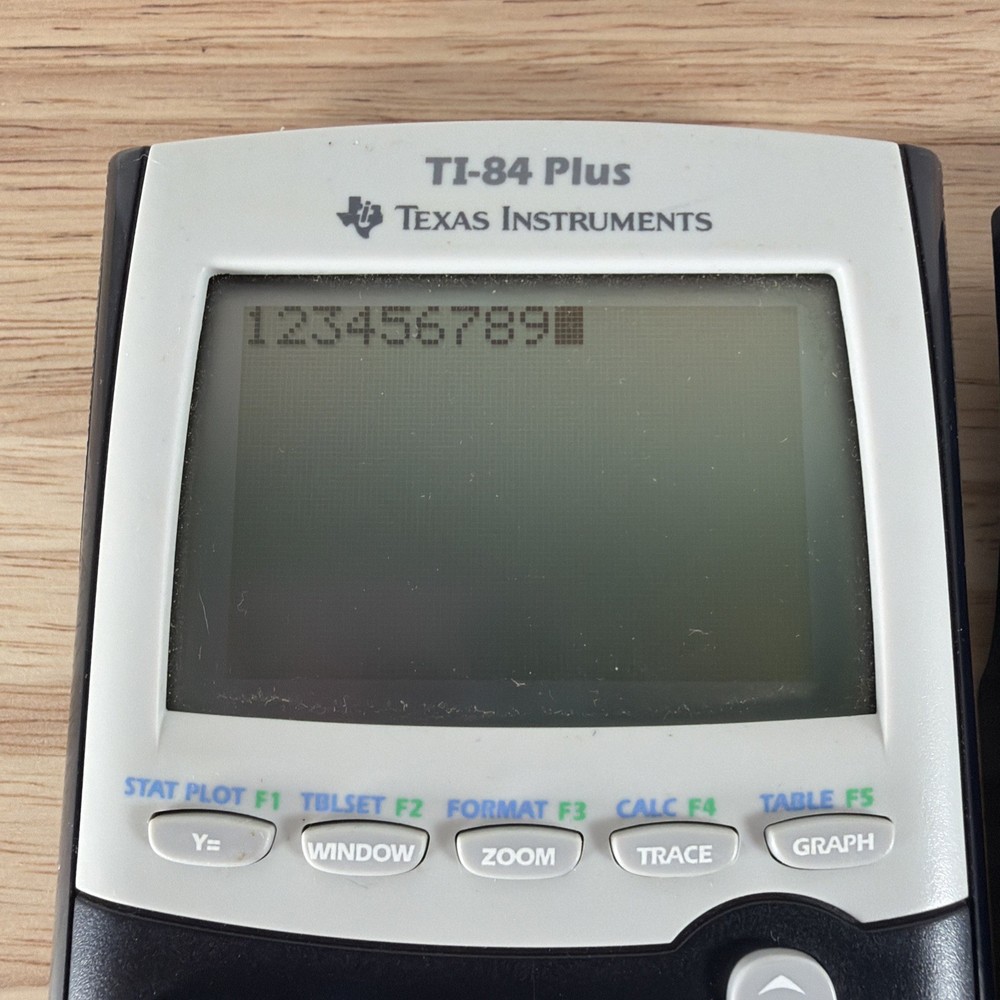 Texas Instruments TI-84 Plus Graphing Calculator Black With Slide Cover - Tested