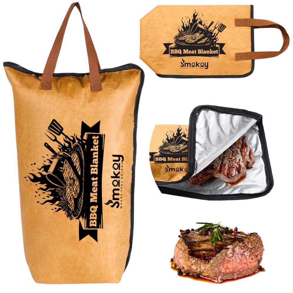 BBQ Blanket for Resting Meat - Brisket & 5-Layer Reusable Brown