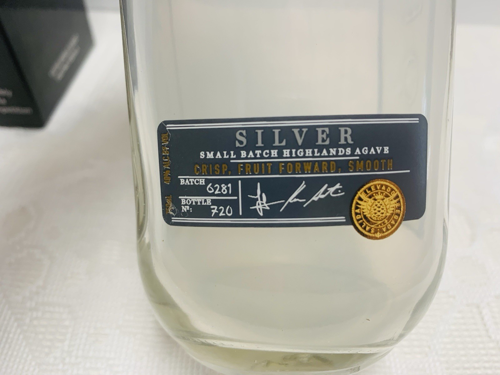 Avion Silver Tequila Ultra Premium Glass & Brushed Stainless Steel Shaker New