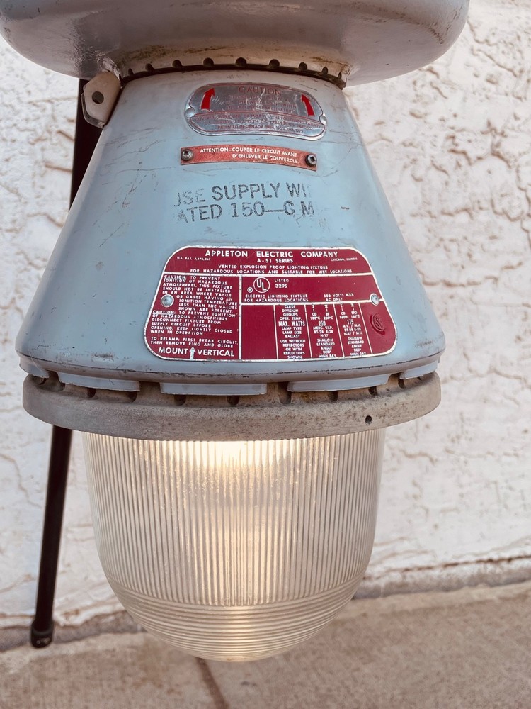 Appleton A-51 Explosion Proof Table Lamp conversion. ES bulb. 25+ available.
