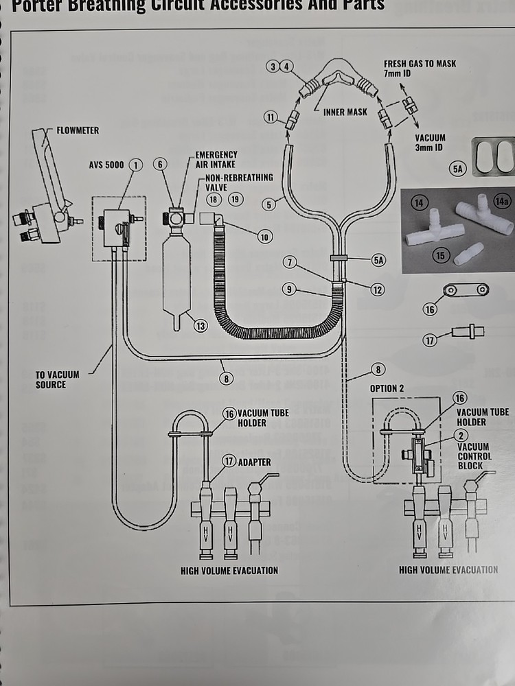 Porter (OEM) Breathing Circuit Hoses - Clean.