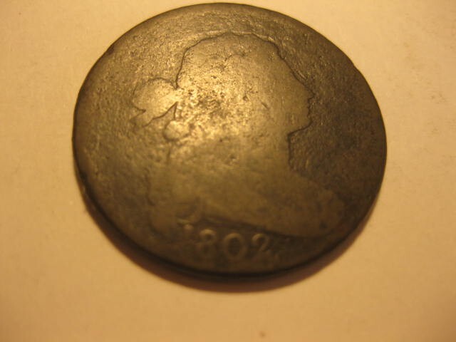 1802 Large Cent No Stems