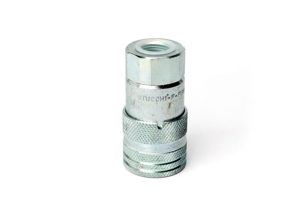 Stucchi Flat Face Interchange Coupling,  3571 PSI, 1/2 NPTF Thread, 1/2 in