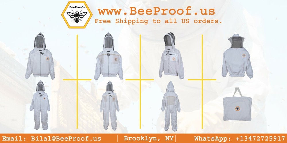 Beekeeper Ultra Ventilated 3 layer mesh Beekeeping Jacket Bee Hat Veil Medium