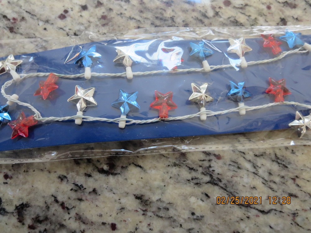 TWO LITE-UP STAR NECKLACES--#A1-4