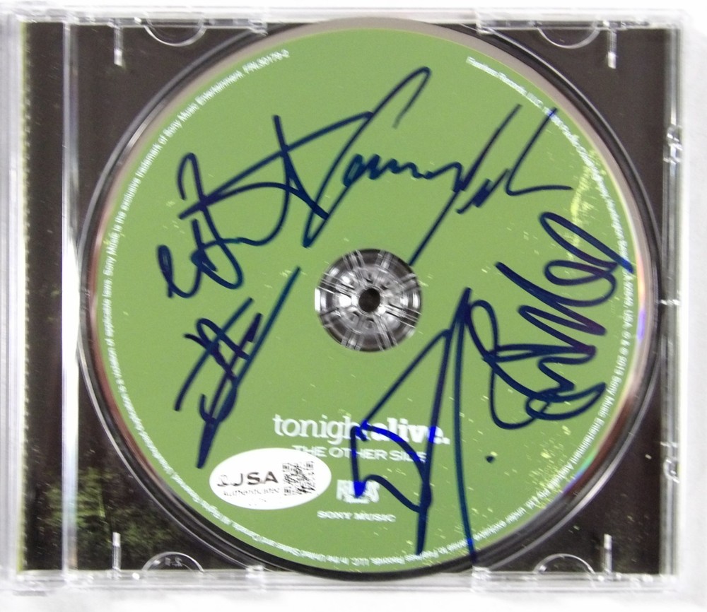 Tonight Alive Band Signed The Other Side CD JSA Authenticated Jenna McDougall