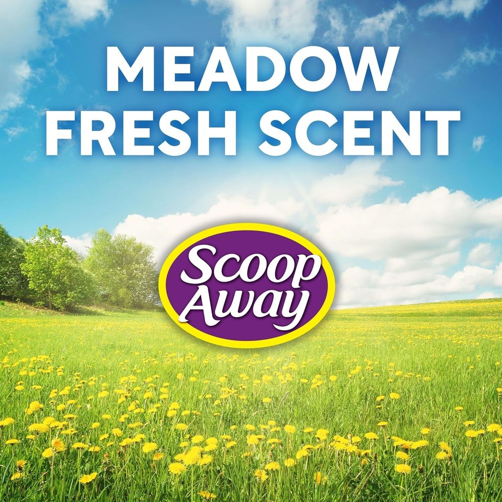 Odor-Control Clumping Cat Litter, Meadow Fresh Scent, 2-Pack