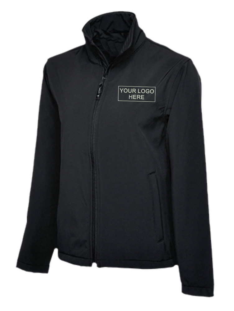 Personalised Embroidered Text Uneek UC612 Classic Full Zip Soft Shell Jacket