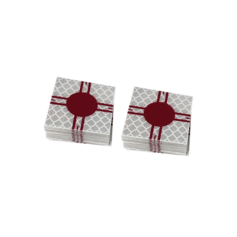 New 100PCS Red solid circle 3M Reflector Sheet Reflective Tape Target All Size