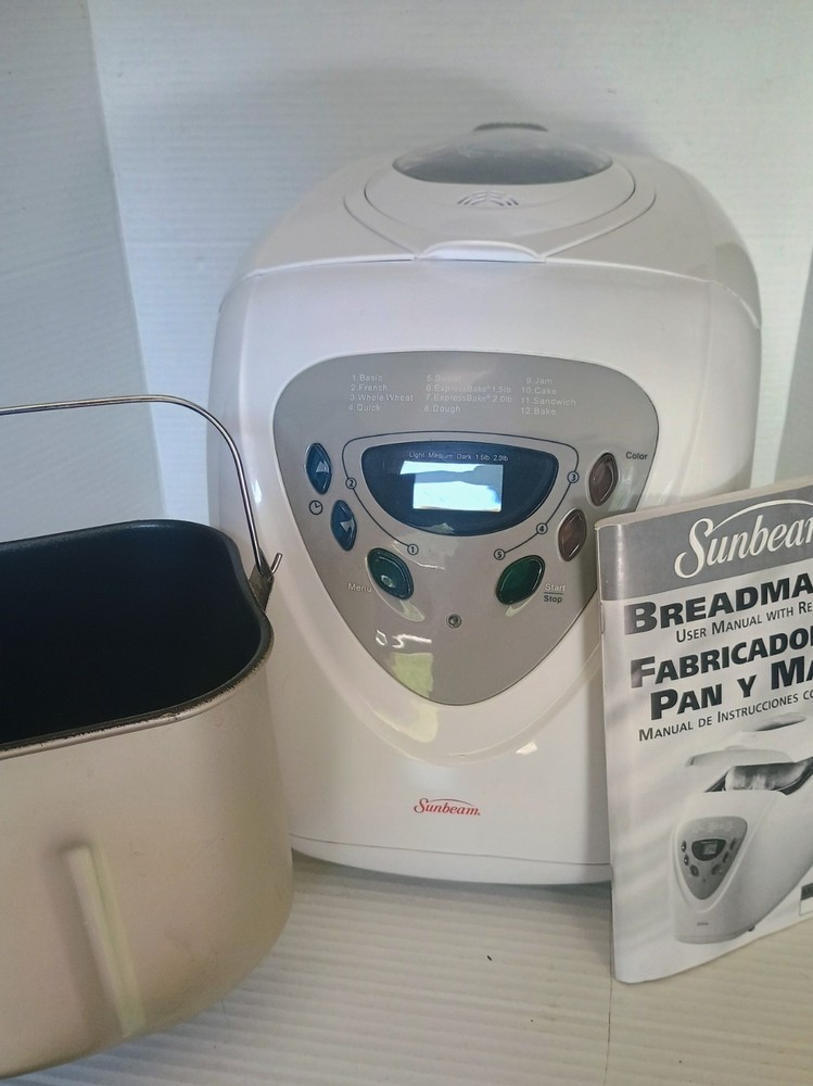 Sunbeam Programmable Bread Maker Machine Model 5891, Tested & Working