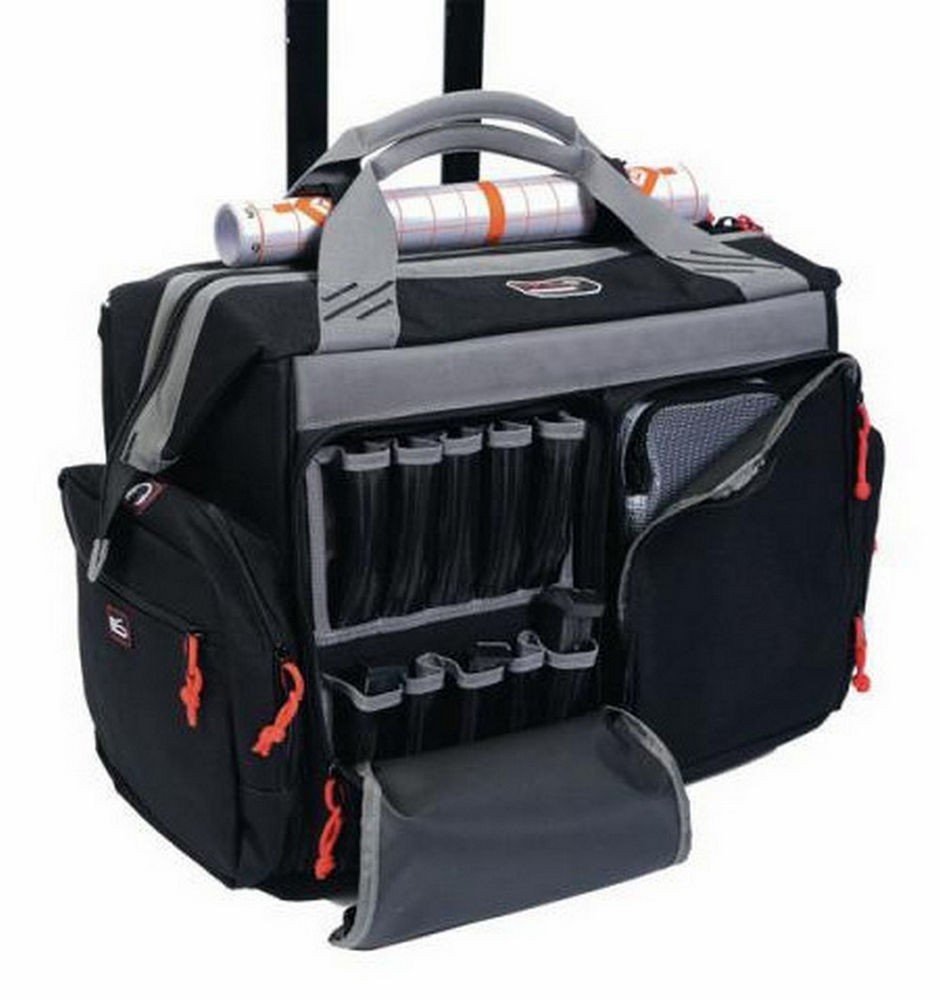 G Outdoors Multi-Compartment Rolling Range Bag Black GPS-2215RB
