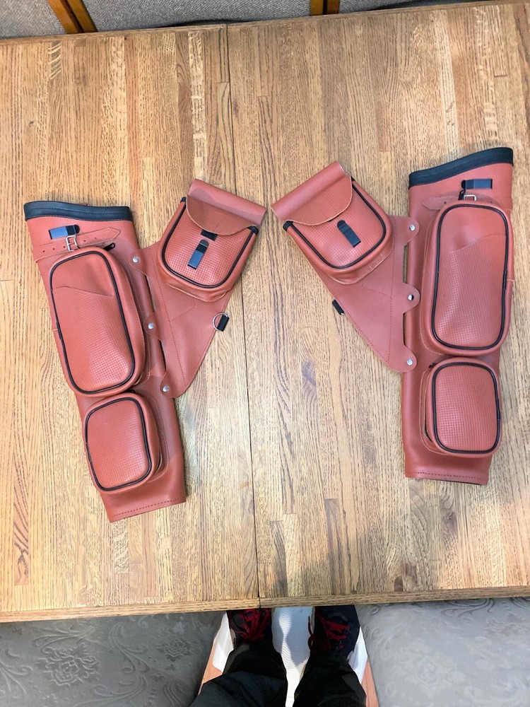 Target Side Leather Quiver Left hand Brown