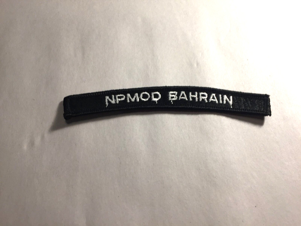 Npmod Bahrain -US Navy Ship Tab (sew on patch)