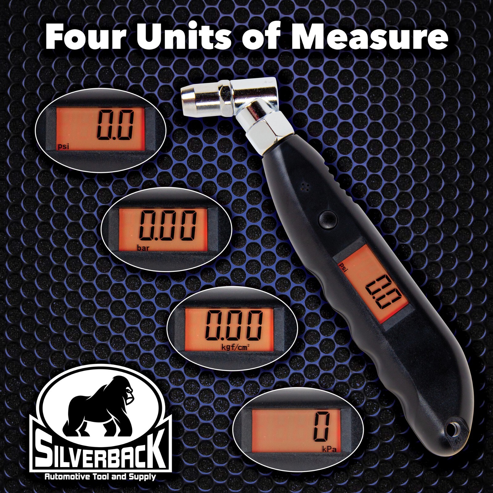 Silverback Automotive Professional Digital Tire Pressure Gauge, 0-150 PSI