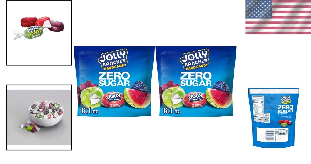 Assorted Fruit Flavored Hard Candy - Zero Sugar, 6.1oz x 6