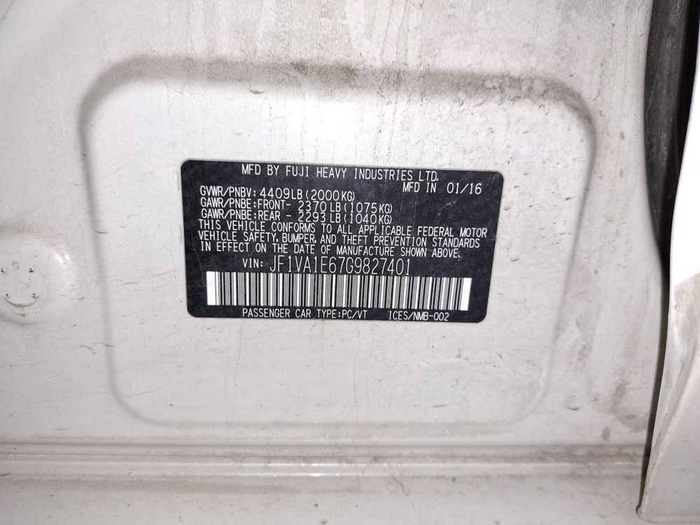 Rear 2016 Wrx Camera/Projector Sku#4183728