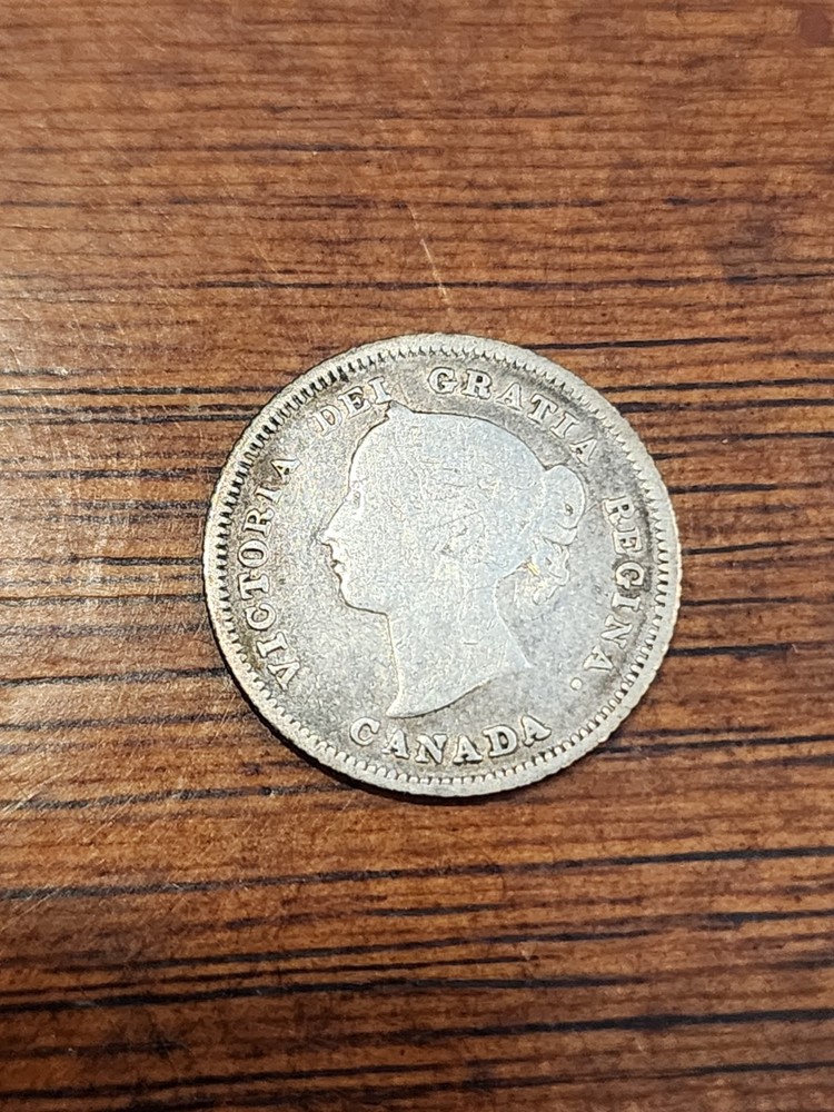 1883H Canada 5 Cents Silver Coin