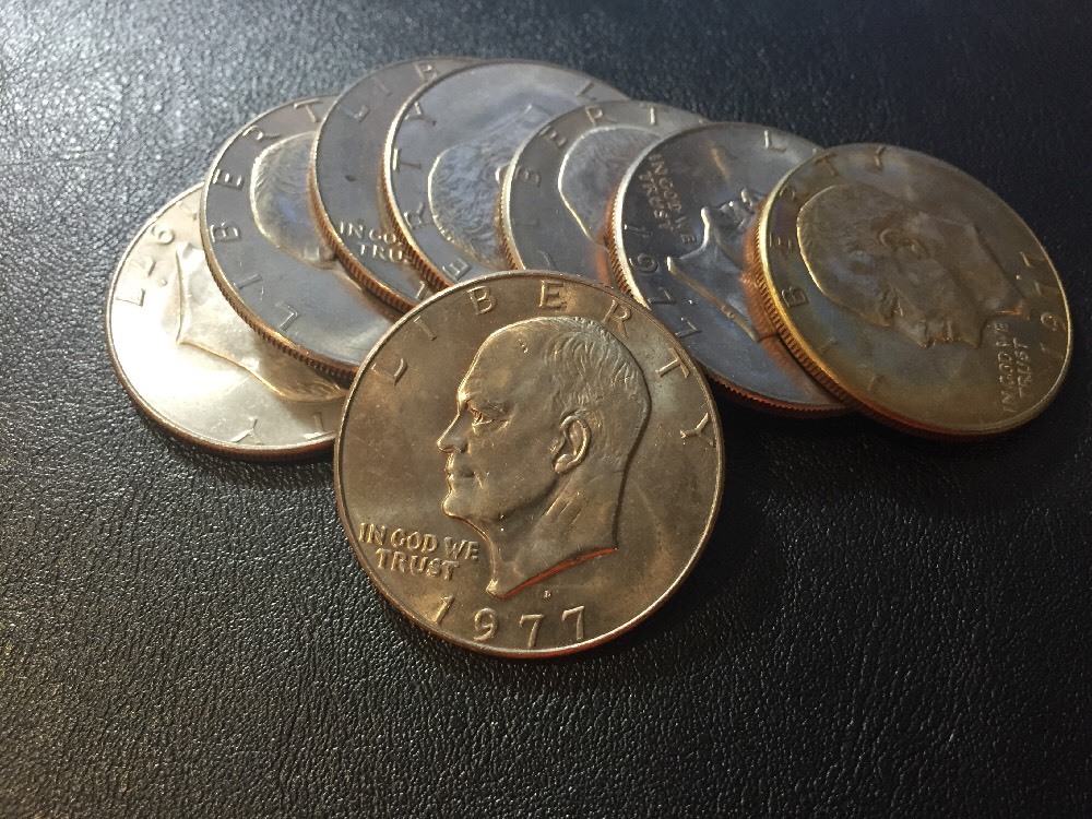 1977d Eisenhower Dollar Uncirculated AU+ UNC BU