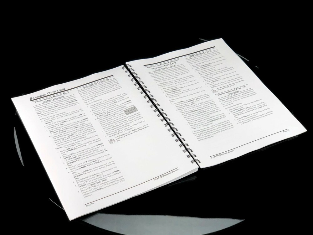 Yaesu FT-897D Transceiver Instruction Manual Operating Guide Coil Bound