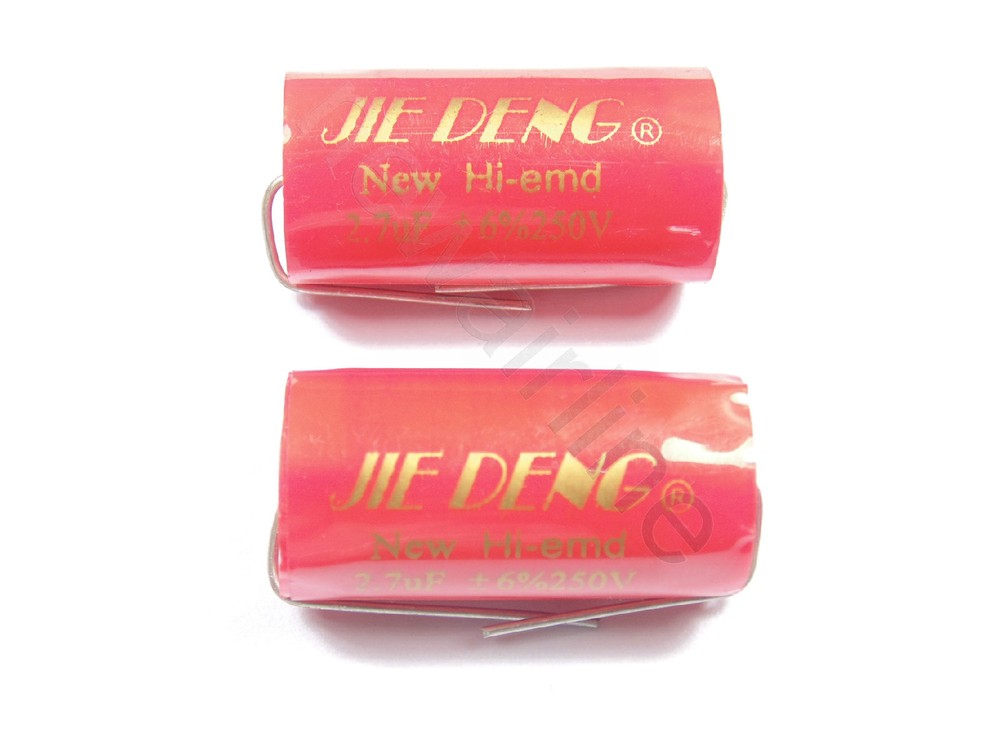 2pcs 250V 2.7uF Speaker Divider Metallized Polypropylene Non-Polarized Capacitor
