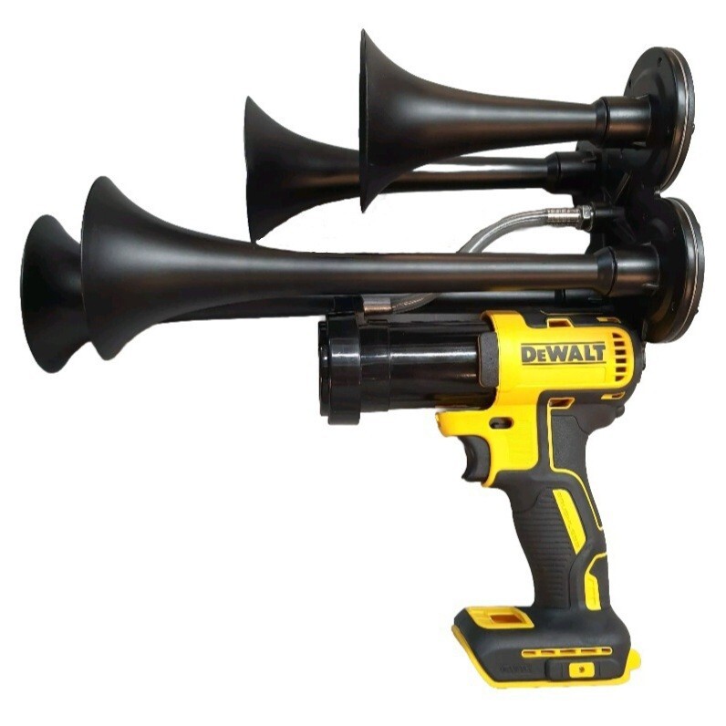 DeWalt 20v Quad Cordless Drill Impact Sports Boat Air Train Horn Compressor New
