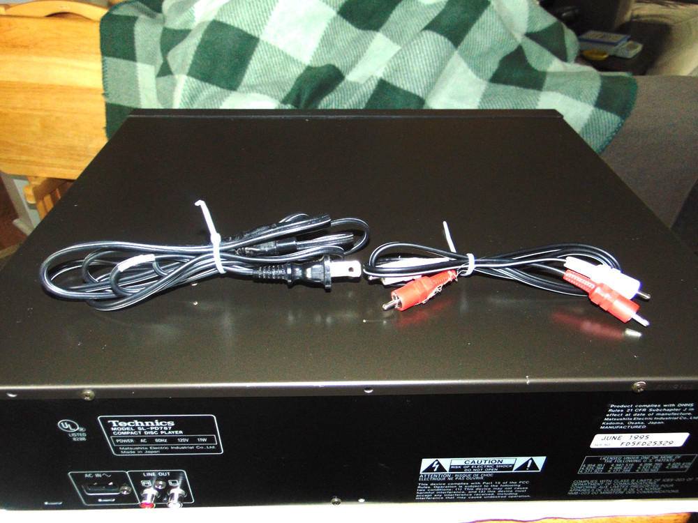 TECHNICS 5-DISC COMPACT DISC CHANGER PLAYER MODEL SL-PD787 TESTED VGC