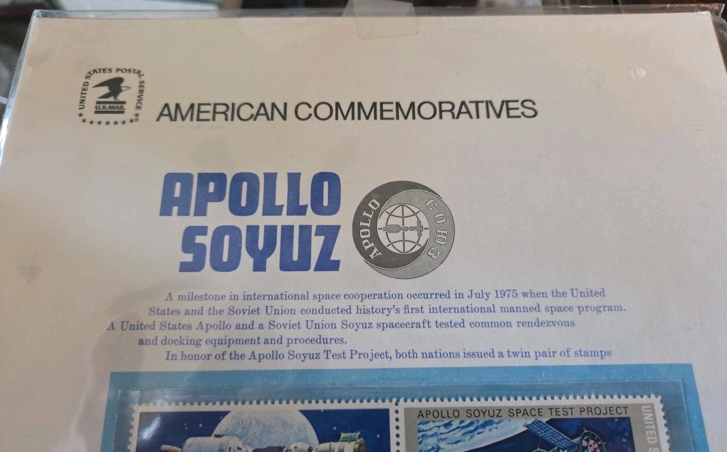 1975 Apollo Soyuz space test project CP53 commemorative panel 53 MNH Sc 1569a