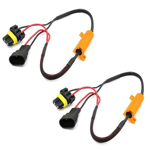2-Pack H11 LED Canbus Resistor Kit Anti Flicker Decoder for Fog Light