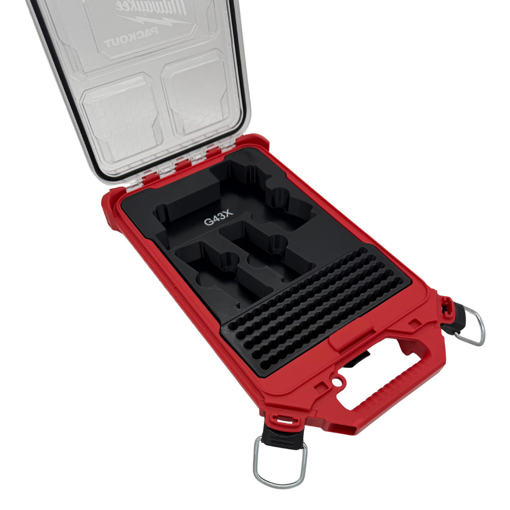 Glock 43X with Optic & Light Insert for Milwaukee Packout