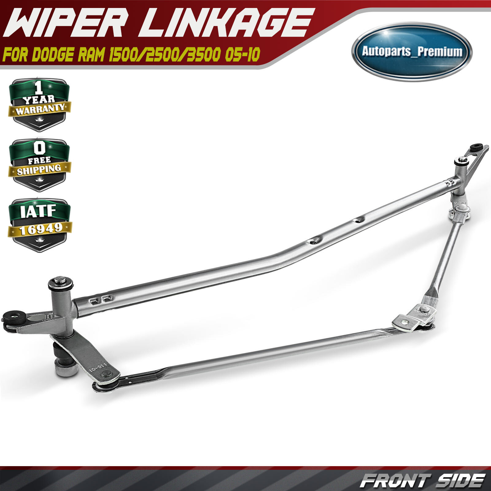 Windshield Wiper Linkage for Dodge Ram 1500 2500 3500 4500 2005-2010 3.7L 6.7L