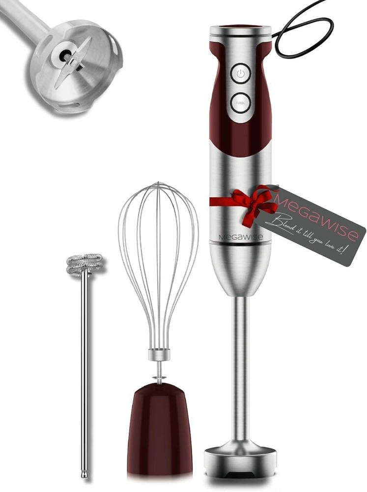 3-in-1 Hand Blender Set with Variable Speed Control, 400W Immersion Blender -...