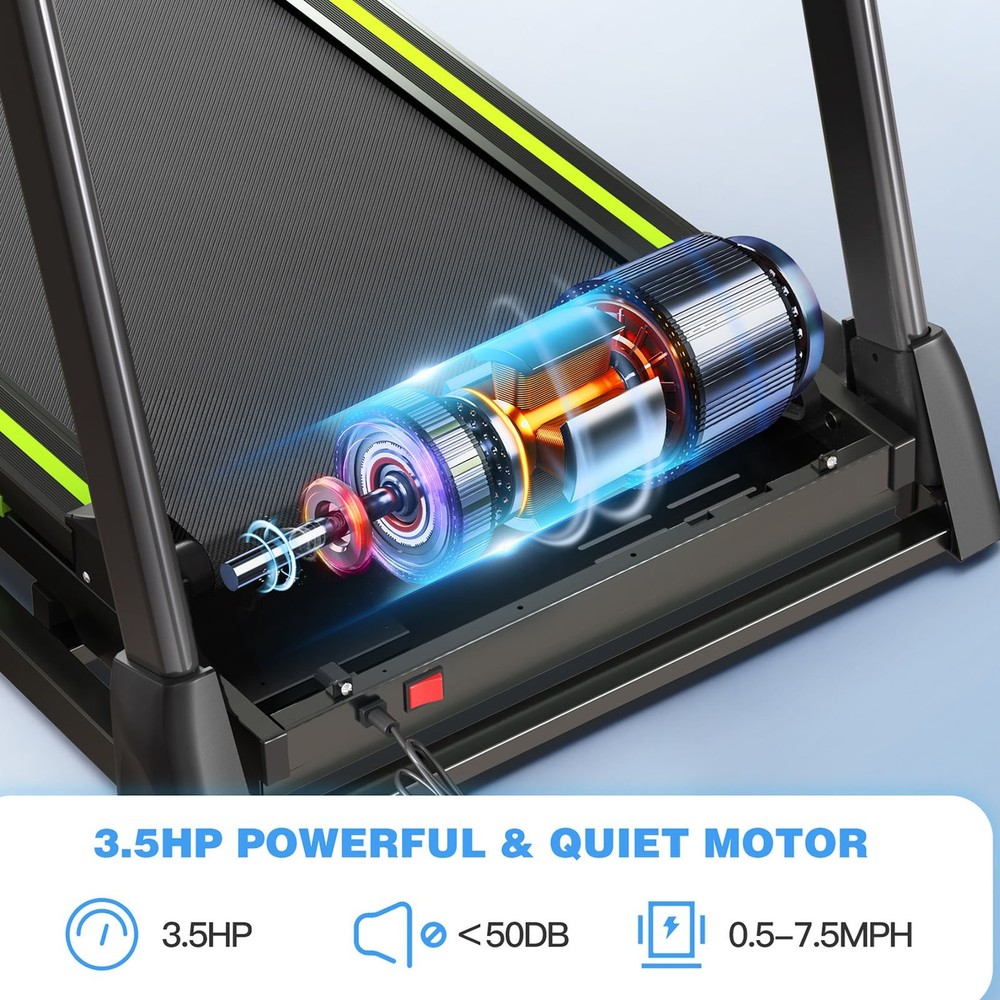 Foldable Under-Desk Treadmill For Home Use Remote-Controlled With LED Display