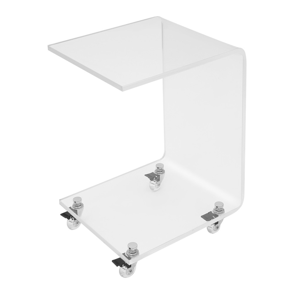 C-Shaped Side Table, Acrylic End Table, Couch Side Table
