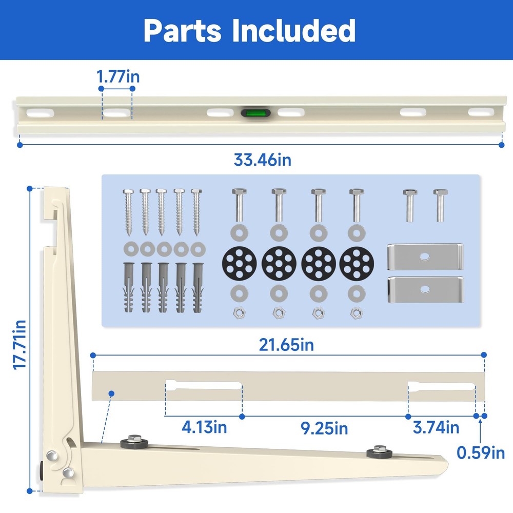 Mini Split Wall Mounting Bracket: Condenser Wall Mount Rack for 7000 9000 120...