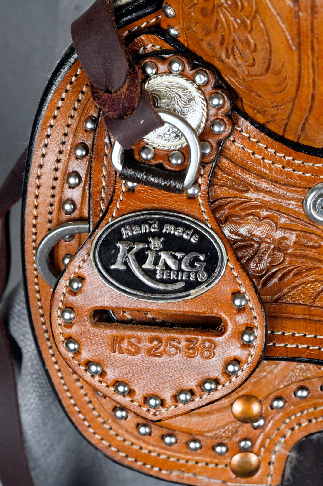 8" King Series Miniature Braden Trail Horse Saddle by Tough One KS-2638-33-8