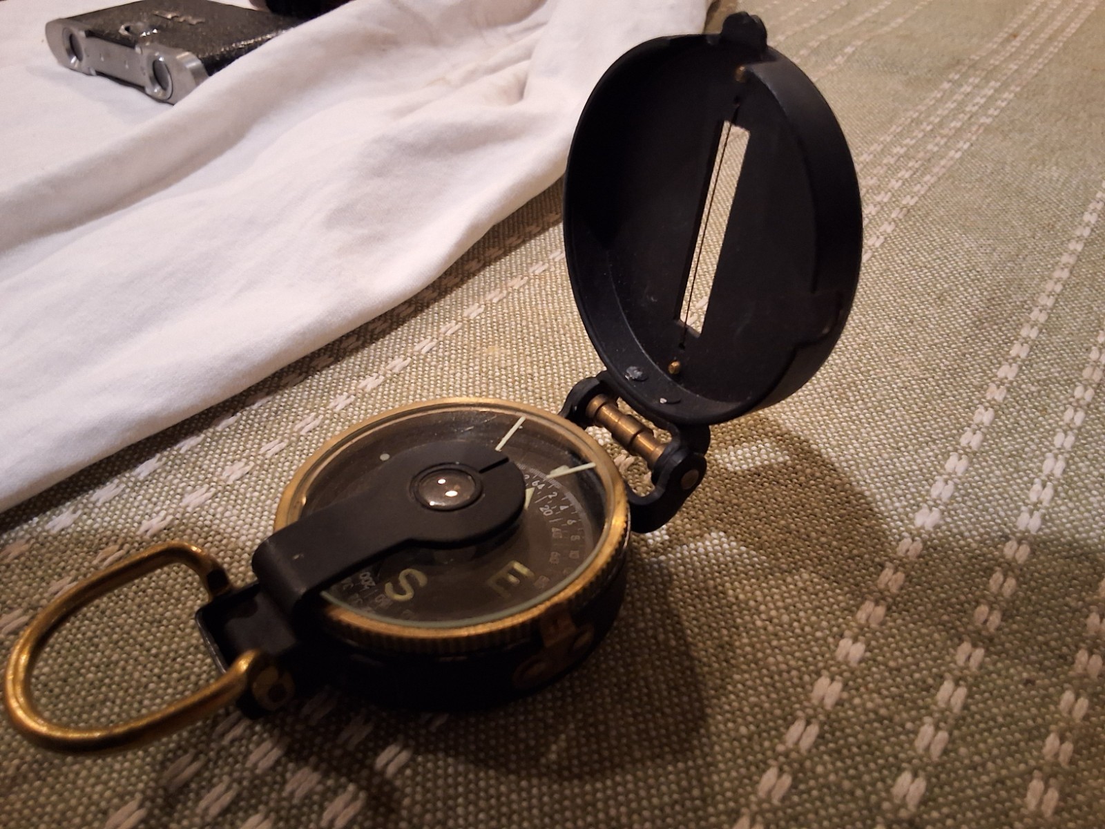 Lensatic Engineer Compass Vintage Early 1960s Navigation Tool