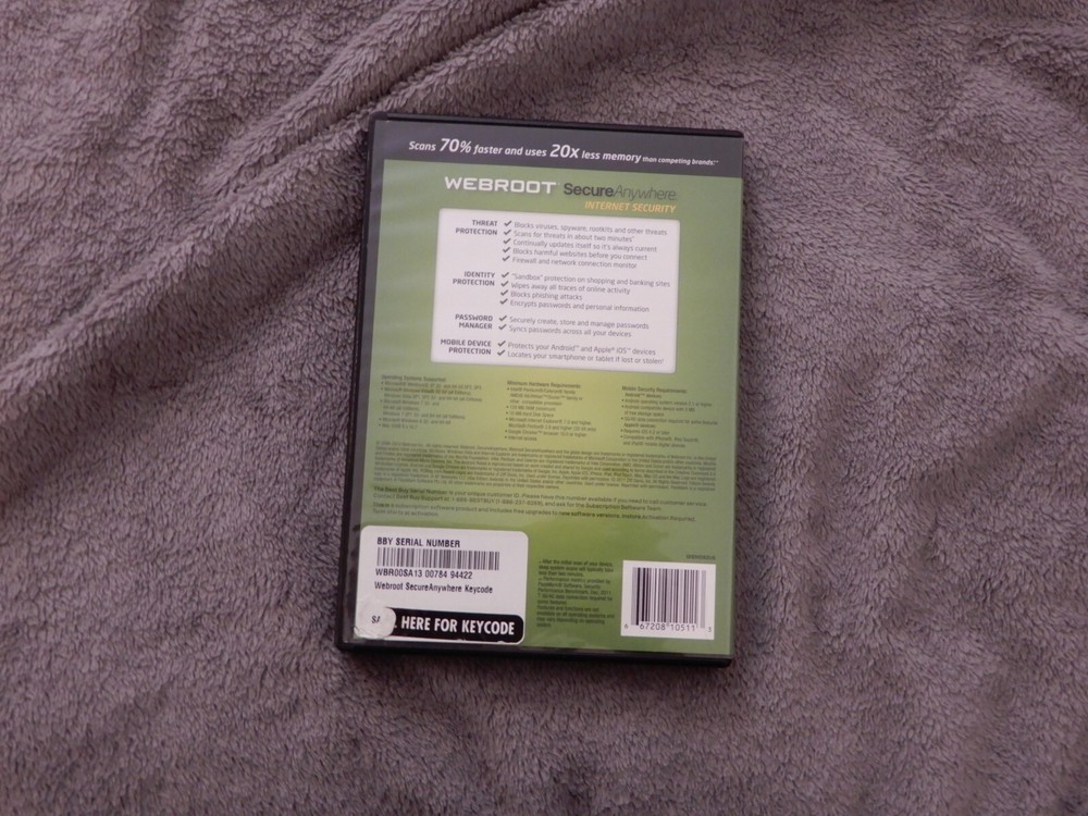 Webroot Secure Anywhere Internet Security