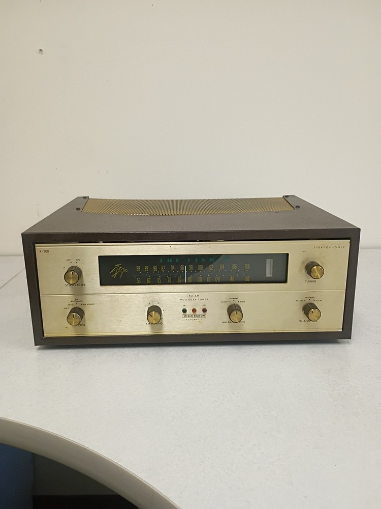 Fisher R-200 1960 Testing Working Lights Up Read