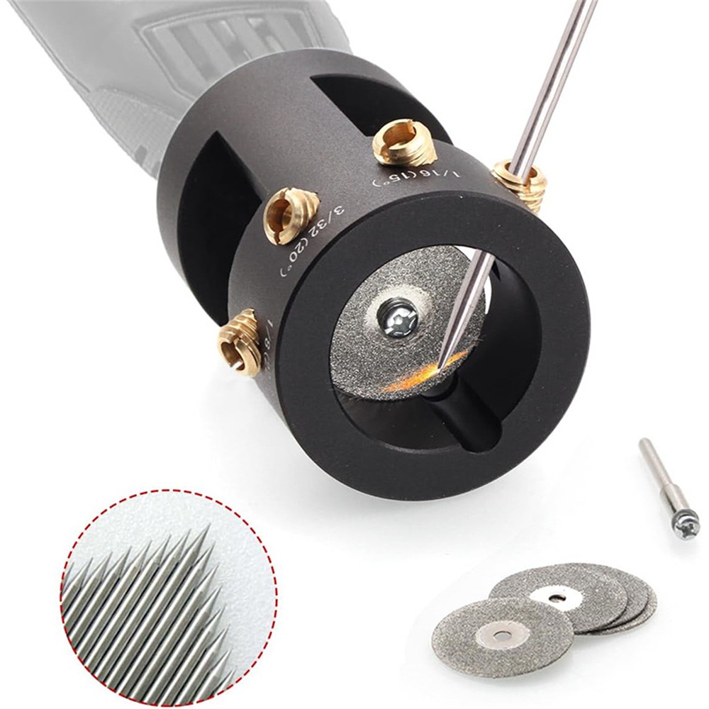 TIG Welding Tungsten Electrode Sharpener / Grinder Multi-Angle Offsets Head Tool