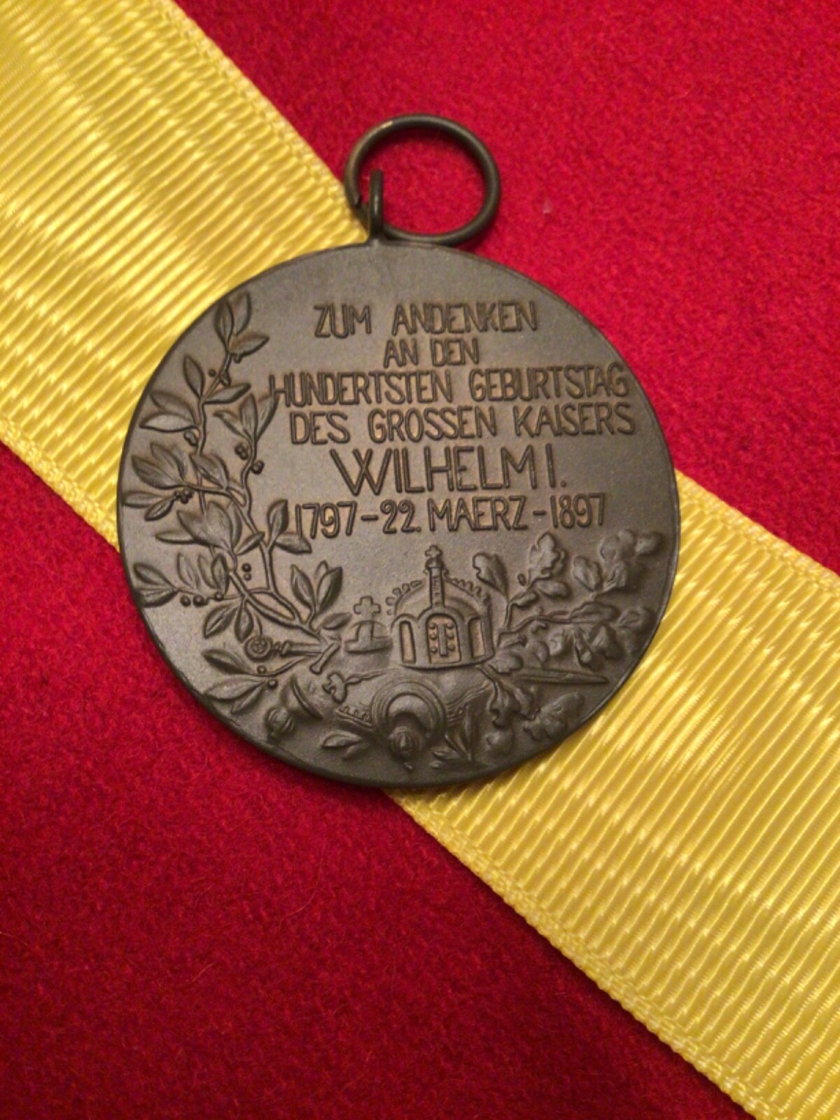 GERMAN IMPERIAL MEDAL KAISER WILHELM MEMORIAL MEDAL - CENTENARY MEDAL - REPLICA