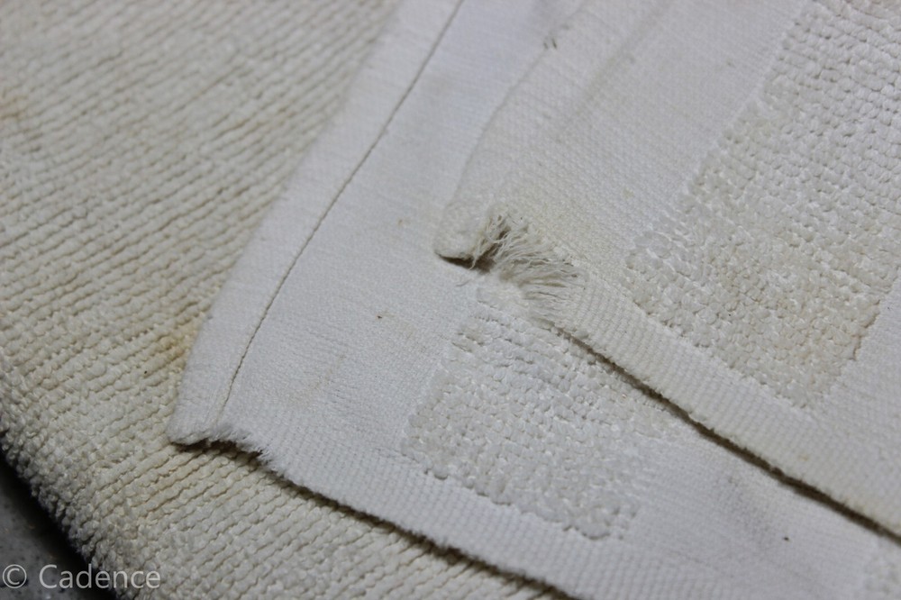 US WW2 Army Medical Department Full Size White Cotton Towel Red Stripe Rare S885