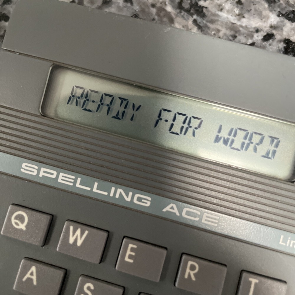 Franklin Computer Spelling Ace Linguistic Technology Model #SA 98 Tested