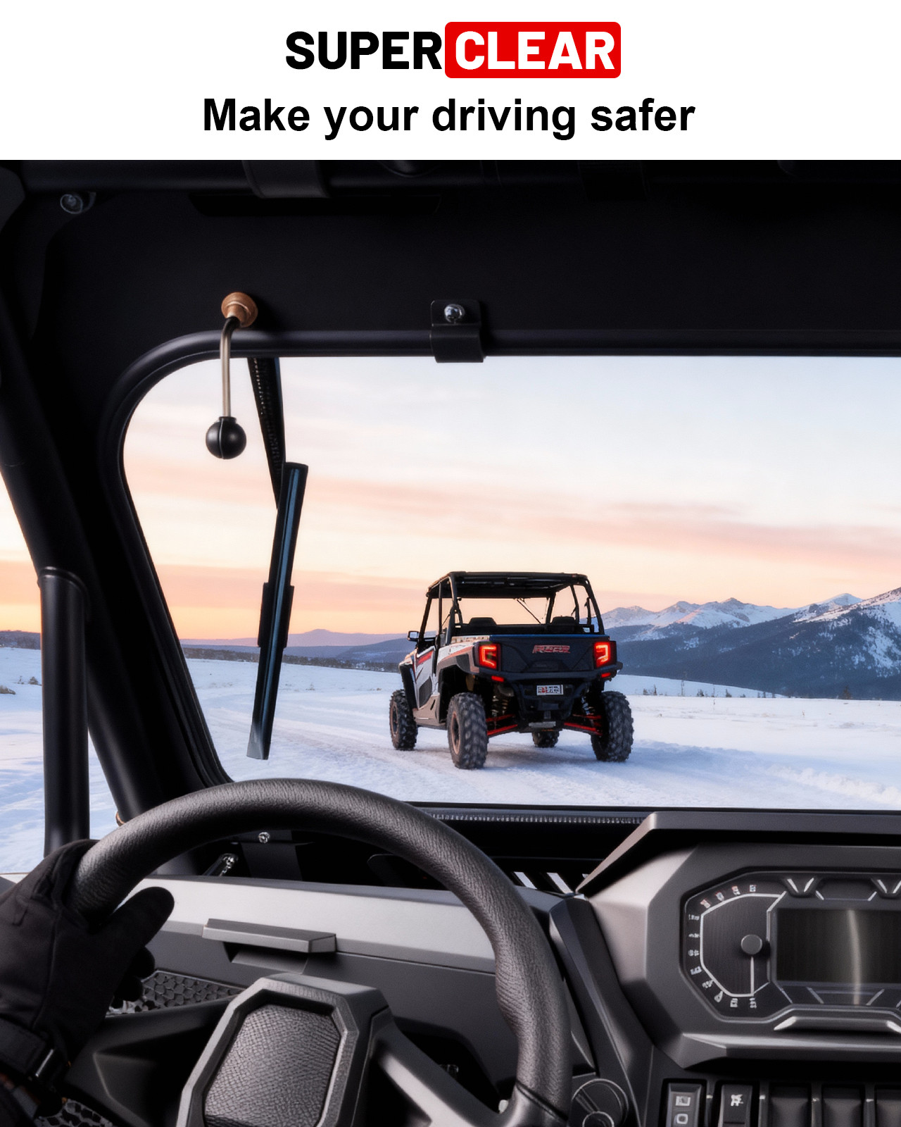 Front Glass Windshield Vents for Polaris RZR XP 1000/RZR XP S 1000/4 2024-2026