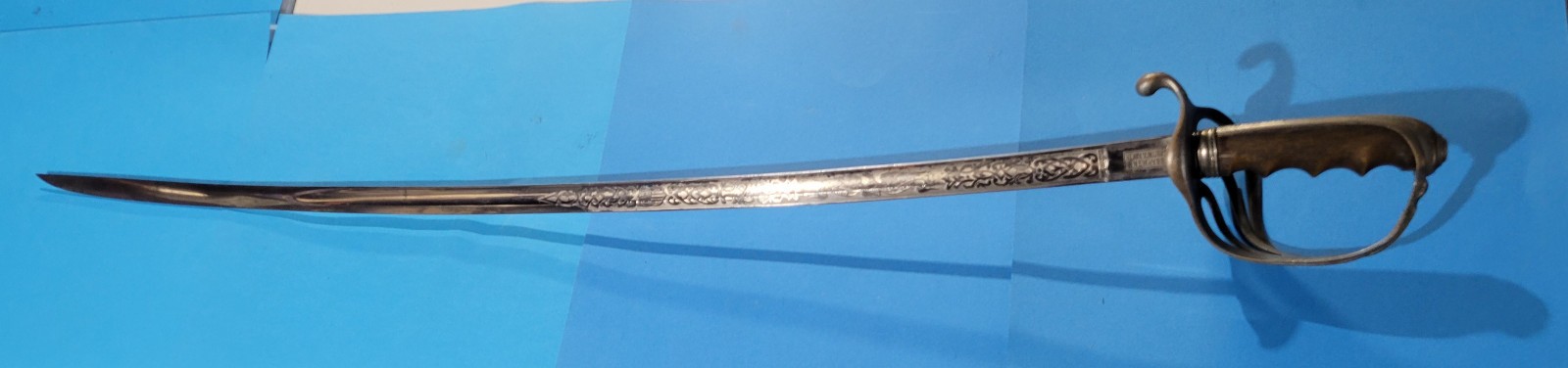 Model 1902 US Army Military Cavalry Sword Sabre Henry V Allien Wood Grip Etched