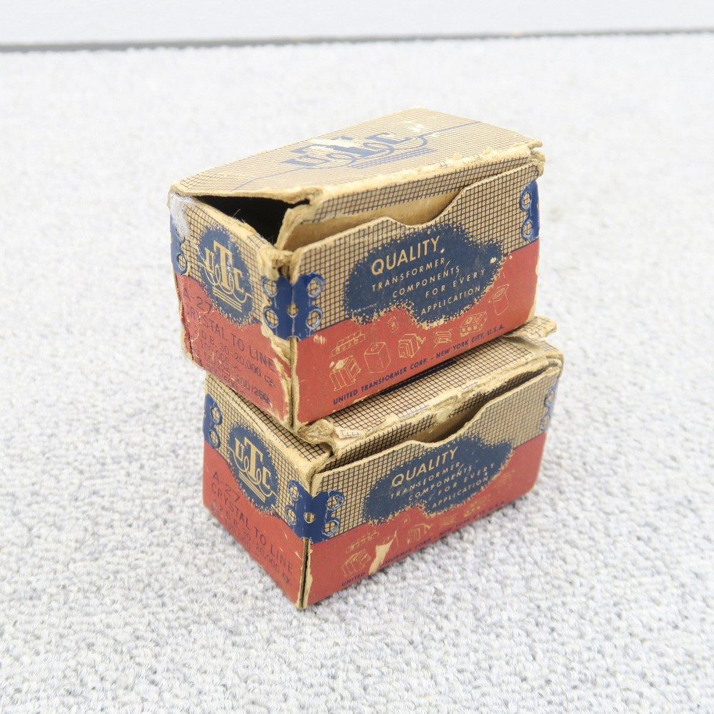 UTC A-27 Line Transformer 2 Units Pair Working JP