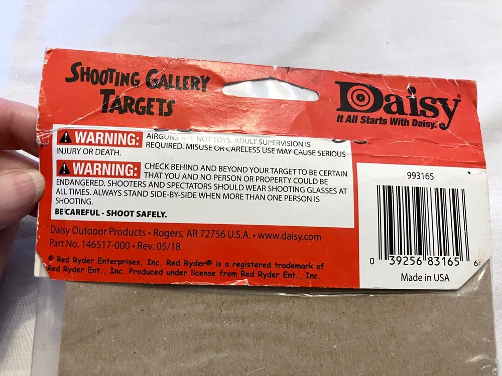 NWT Daisy RED RYDER SHOOTING GALLERY TARGETS 25 Assorted