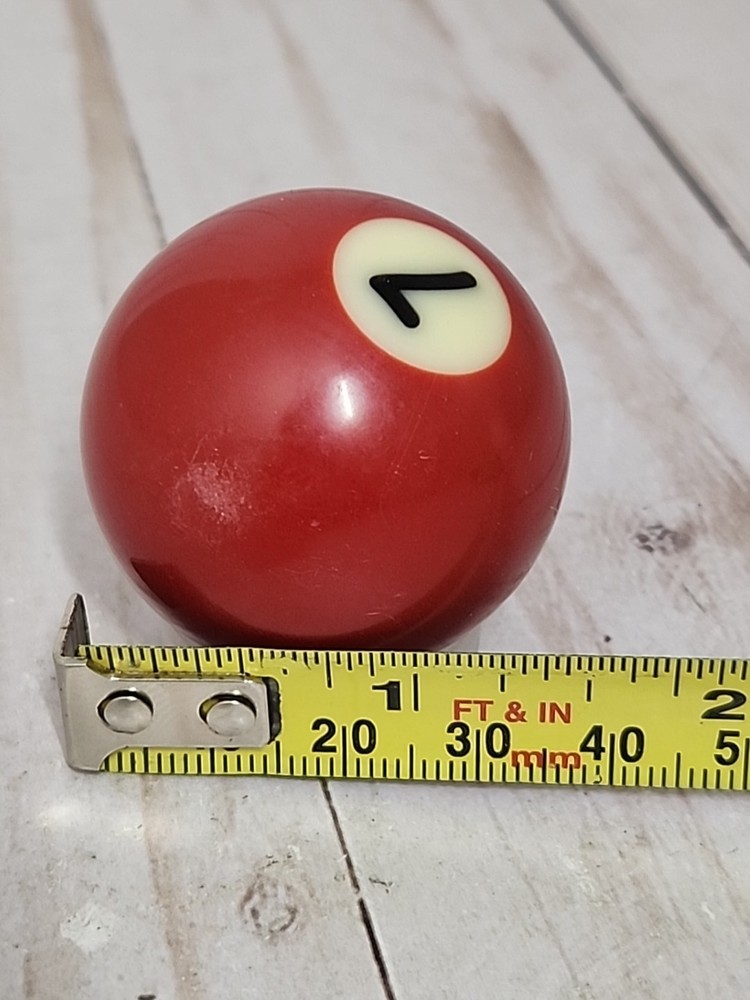Vintage VTG Replacement 1.5" Mini Billiard Pool Ball #7 Solid Maroon