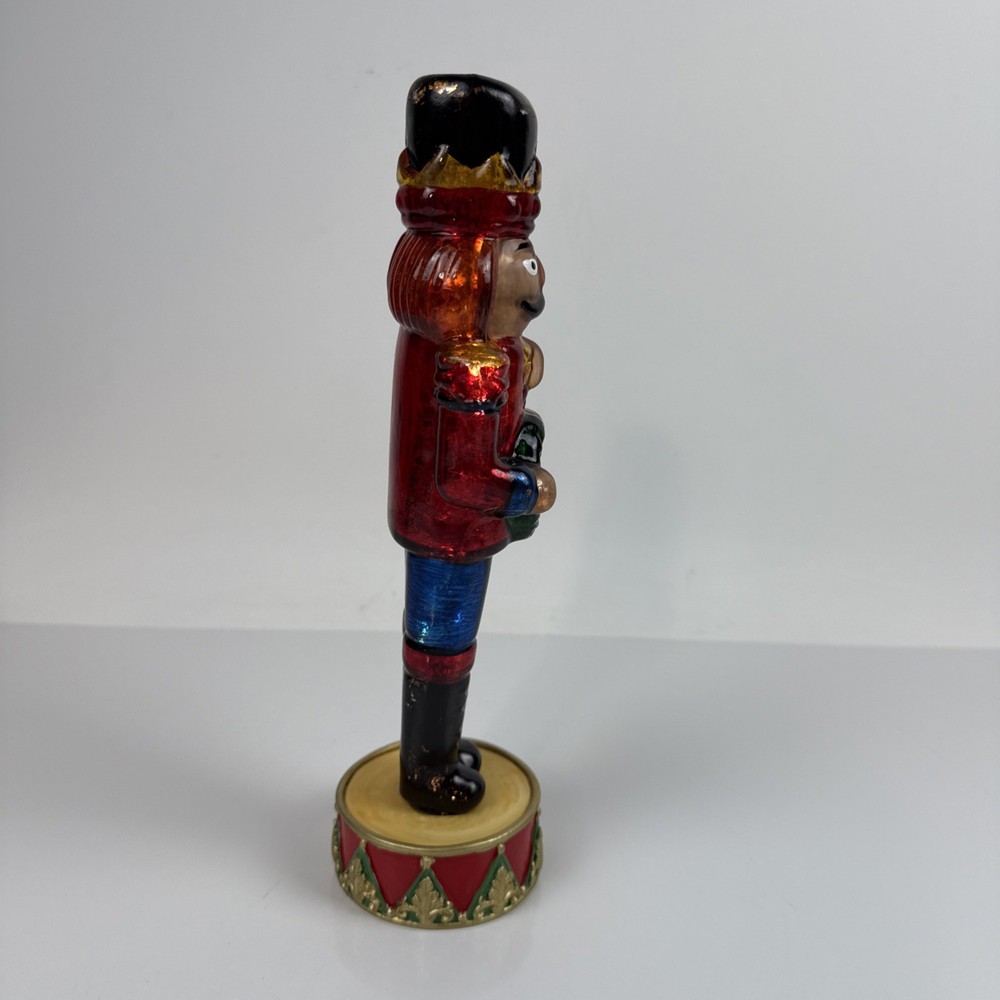 Glass Lighted Christmas Nutcracker