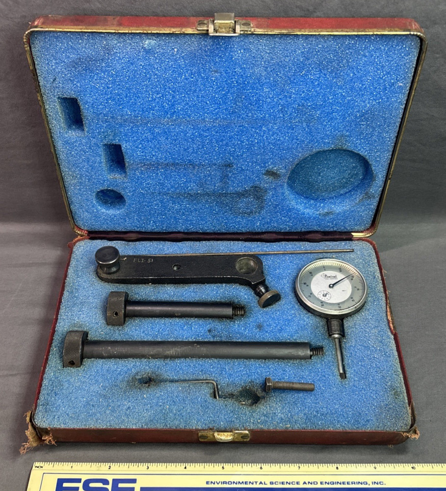 Central Tool Company - Dial Indicator Set .001" - w/ case and assorted pieces