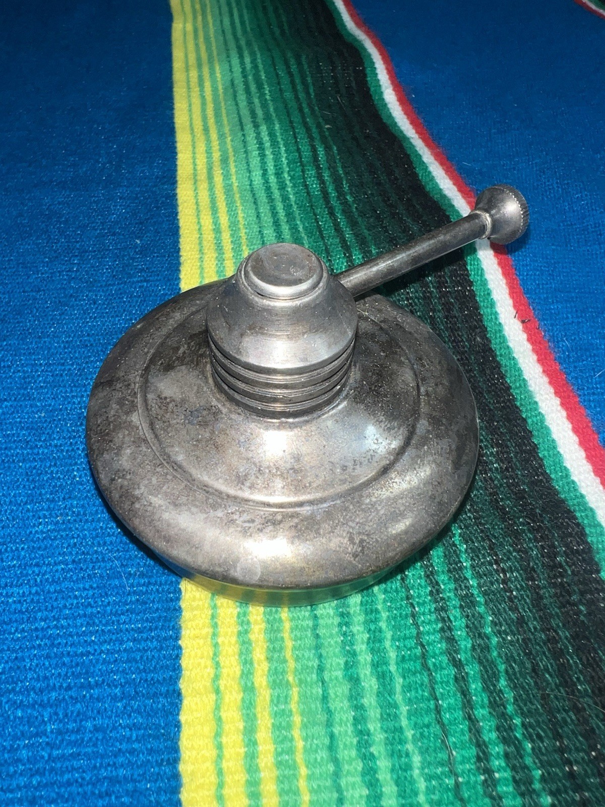 Vintage Methyl Alcohol Burner Jewelers Lamp Light Silverplated